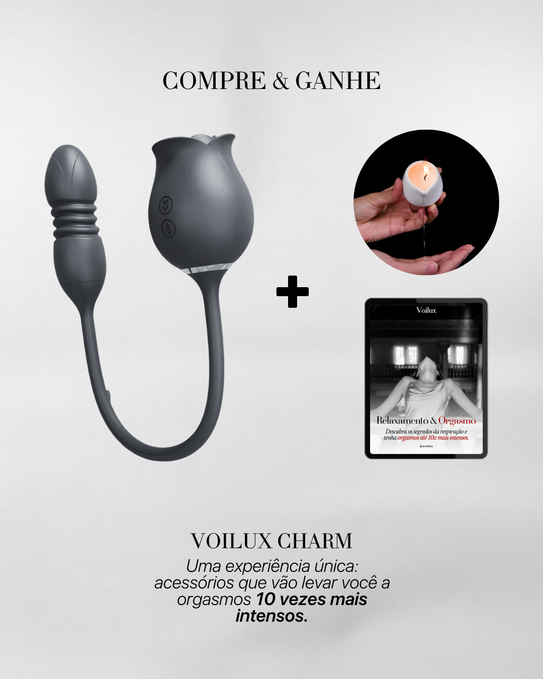 Vibrador Charm + Brindes Especiais